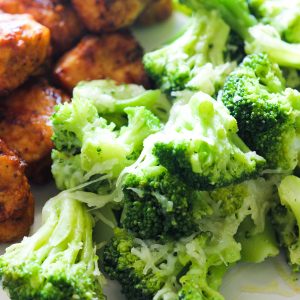 Cooked Perfect Bourbon BBQ Chicken with Easy Roasted Broccoli