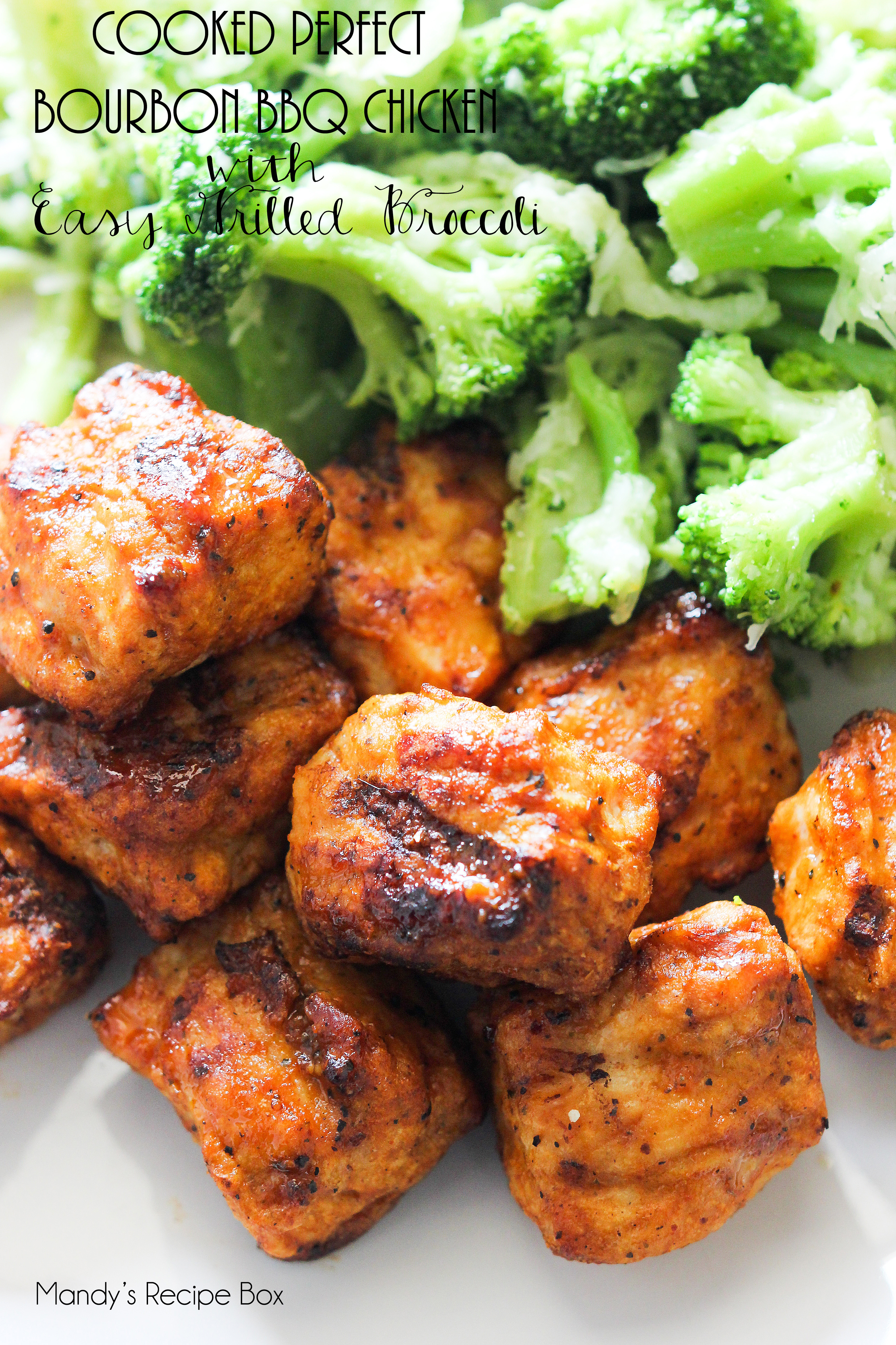 Cooked Perfect Bourbon BBQ Chicken with Easy Roasted Broccoli
